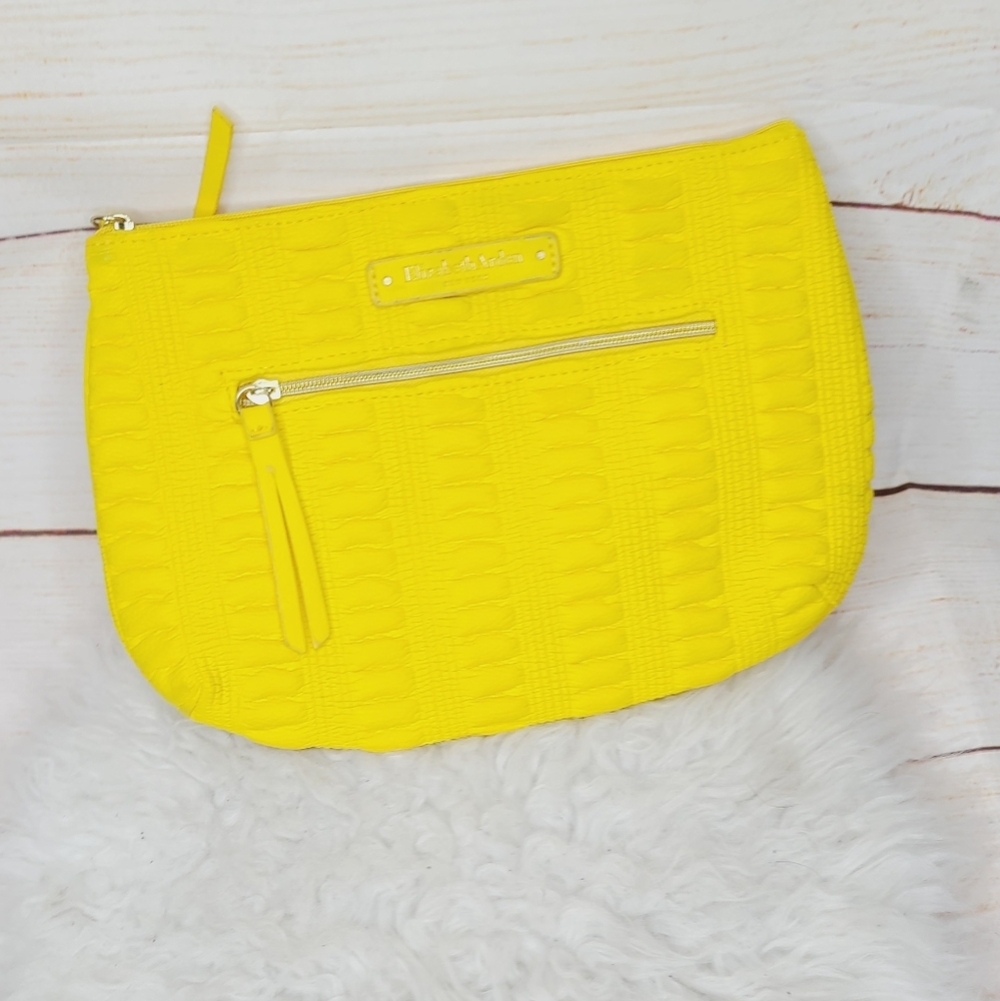 Elizabeth Arden mellow yellow make up clutch bag